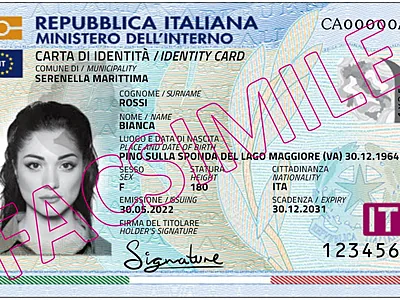 Facsimile della carta d’identità elettronica