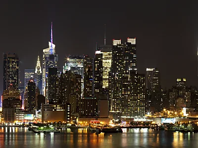 Lo skyline di Manhattan, New York