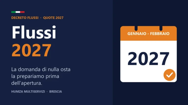 Decreto Flussi 2027: calendario di gennaio e febbraio 2027 con il segno di spunta
